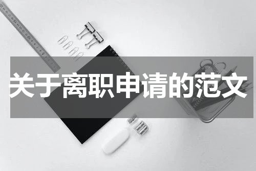关于离职申请的范文