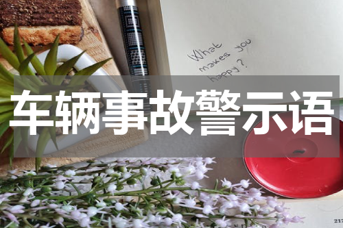 车辆事故警示语