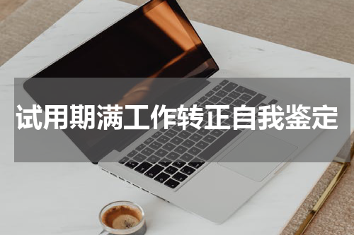 试用期满工作转正自我鉴定