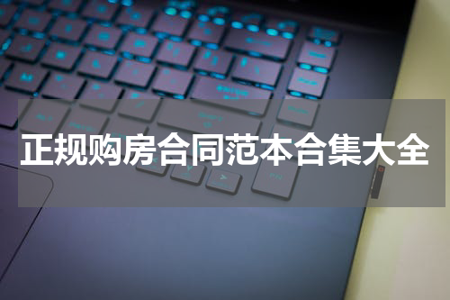 正规购房合同范本合集大全