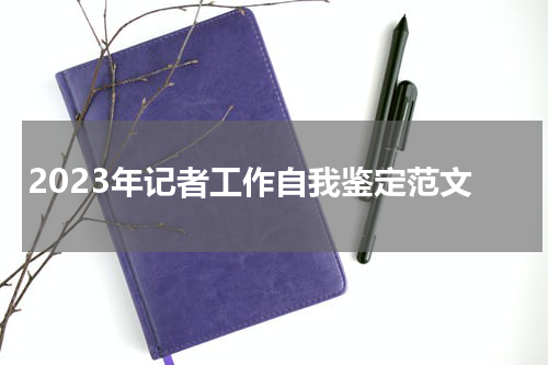 2023年记者工作自我鉴定范文