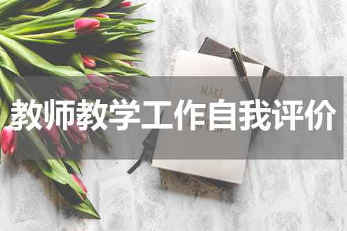 教师教学工作自我评价