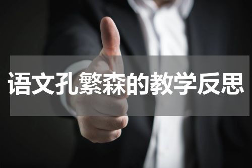 语文孔繁森的教学反思