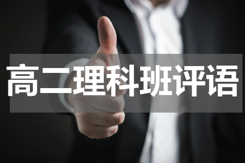 高二理科班评语