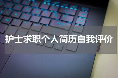 护士求职个人简历自我评价