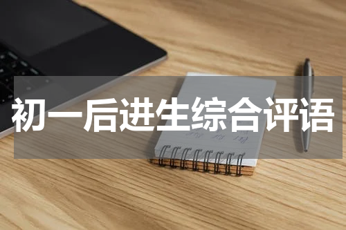 初一后进生综合评语