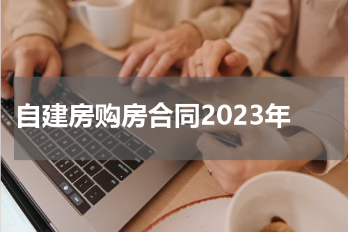 自建房购房合同2023年