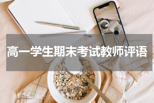 高一学生期末考试教师评语