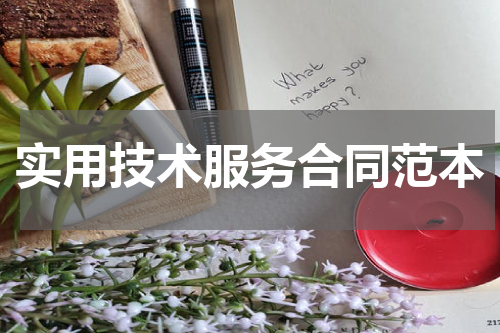 实用技术服务合同范本