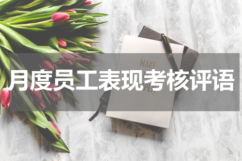 月度员工表现考核评语