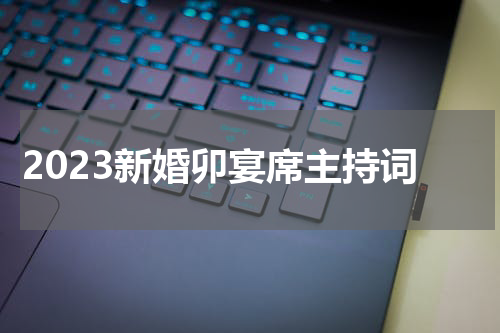 2023新婚卯宴席主持词