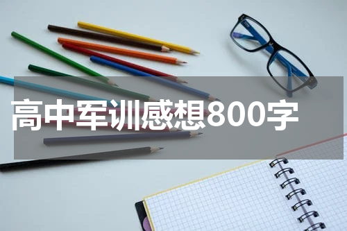 高中军训感想800字