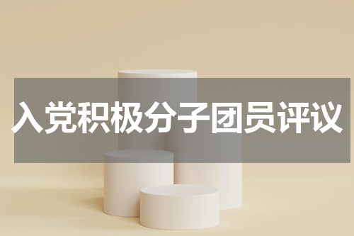 入党积极分子团员评议