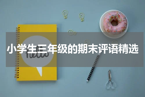 小学生三年级的期末评语精选