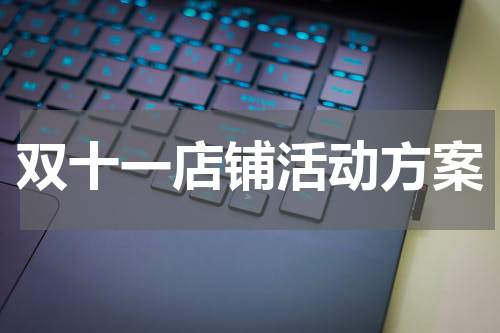 双十一店铺活动方案