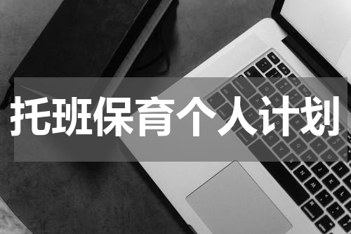 托班保育个人计划