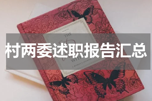 村两委述职报告汇总