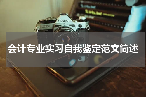 会计专业实习自我鉴定范文简述