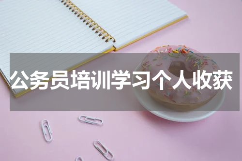 公务员培训学习个人收获