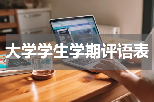 大学学生学期评语表