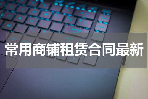 常用商铺租赁合同最新