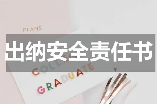 出纳安全责任书