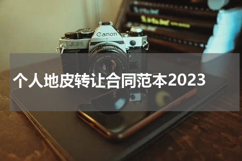 个人地皮转让合同范本2023
