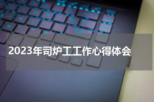 2023年司炉工工作心得体会