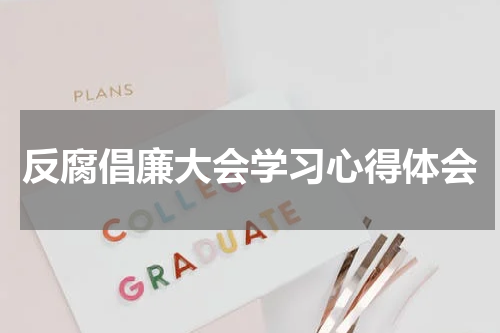 反腐倡廉大会学习心得体会