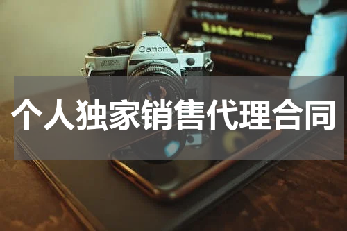 个人独家销售代理合同