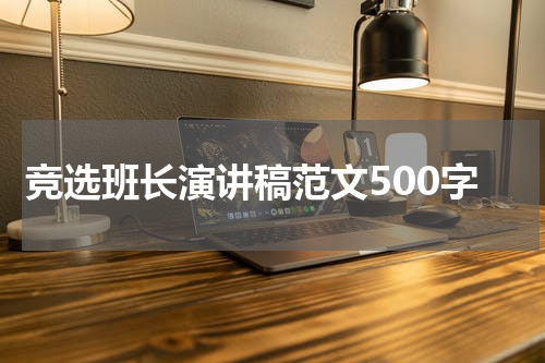 竞选班长演讲稿范文500字
