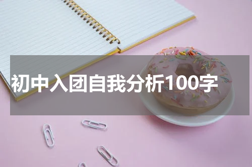 初中入团自我分析100字