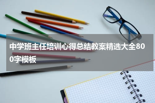 中学班主任培训心得总结教案精选大全800字模板