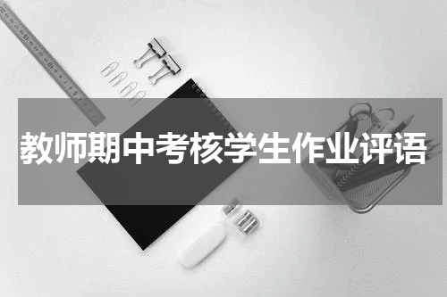 教师期中考核学生作业评语