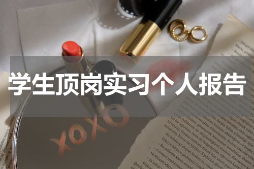 学生顶岗实习个人报告