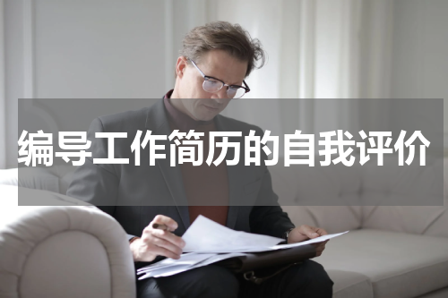 编导工作简历的自我评价