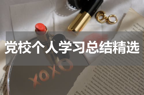党校个人学习总结精选