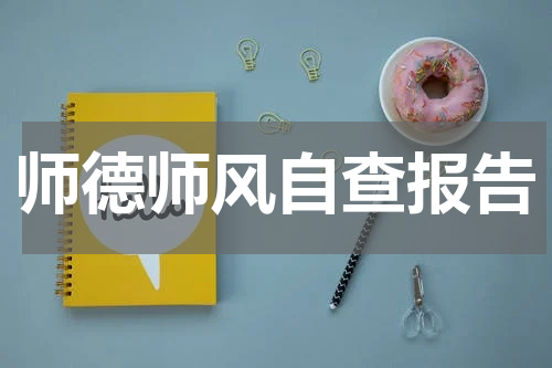 师德师风自查报告