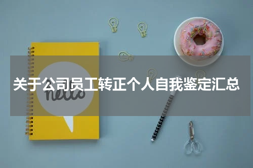 关于公司员工转正个人自我鉴定汇总
