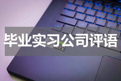 毕业实习公司评语