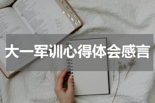 大一军训心得体会感言