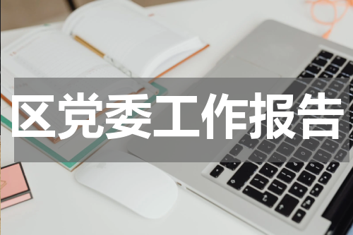 区党委工作报告