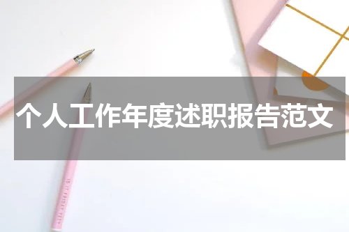 个人工作年度述职报告范文