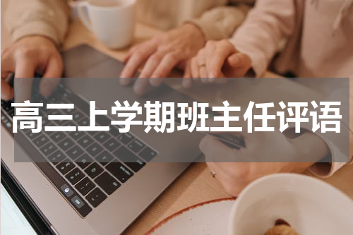 高三上学期班主任评语