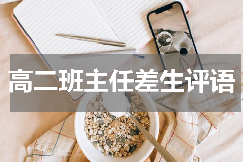 高二班主任差生评语
