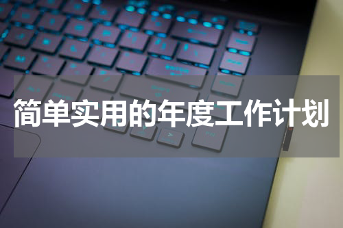 简单实用的年度工作计划