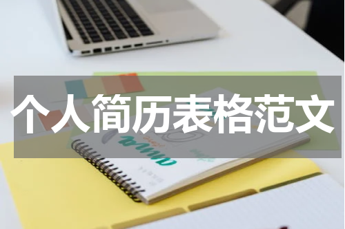 个人简历表格范文