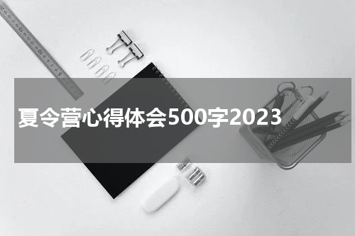 夏令营心得体会500字2023