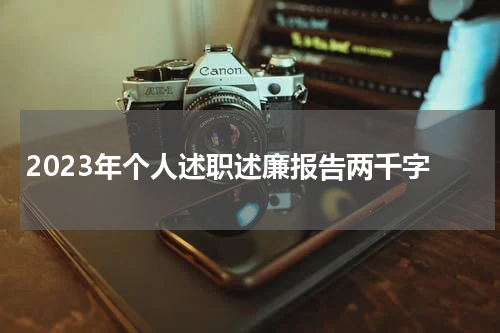 2023年个人述职述廉报告两千字