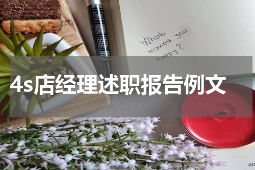 4s店经理述职报告例文